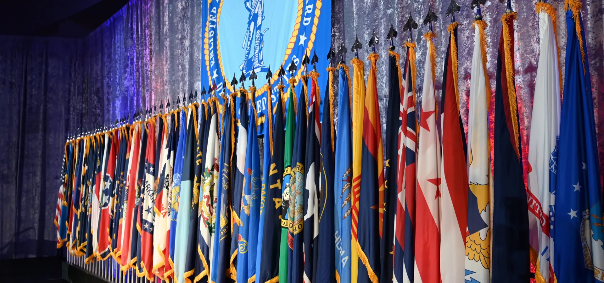 State association flags at the EANGUS national conference